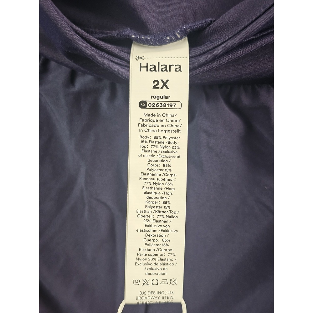 Halara Breezful Pant Wide Leg Women 2X Blue High Waisted Stretch Lightweight New - Picture 5 of 14